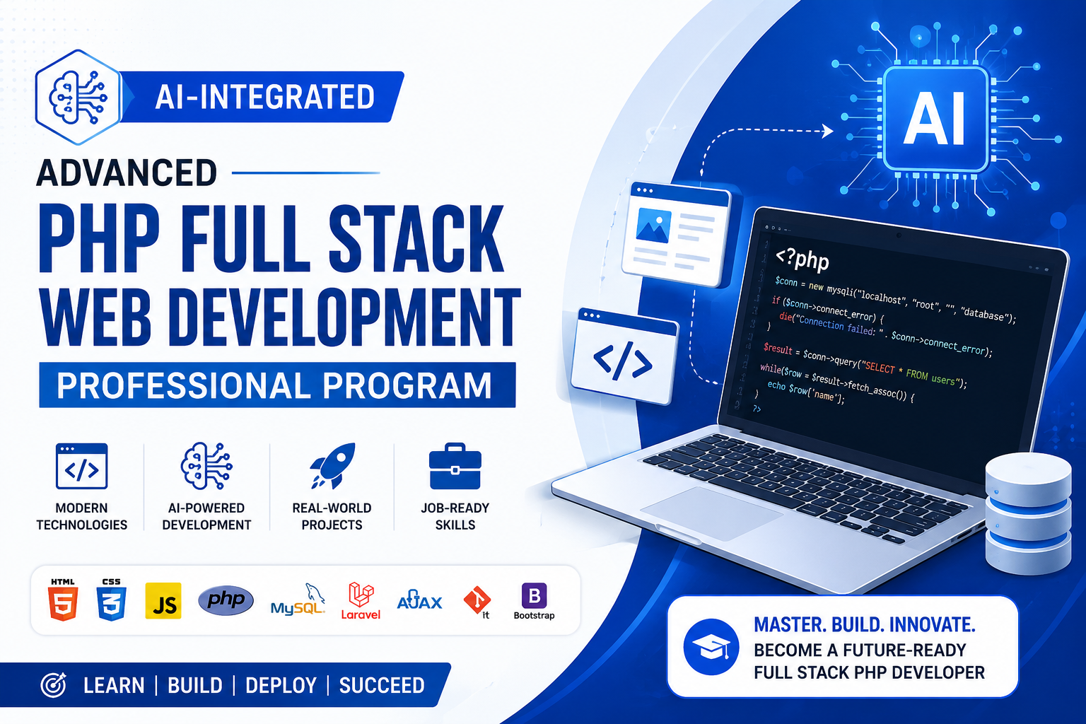 AI-INTEGRATED ADVANCED PHP FULL STACK WEB DEVELOPMENT PROFESSIONAL PROGRAM