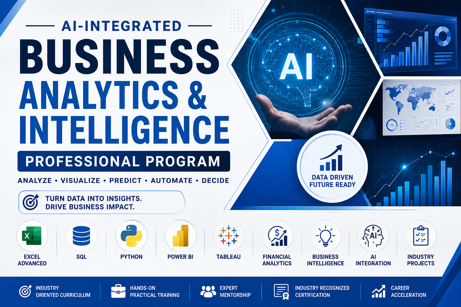 AI-INTEGRATED BUSINESS ANALYTICS & INTELLIGENCE PROFESSIONAL PROGRAM